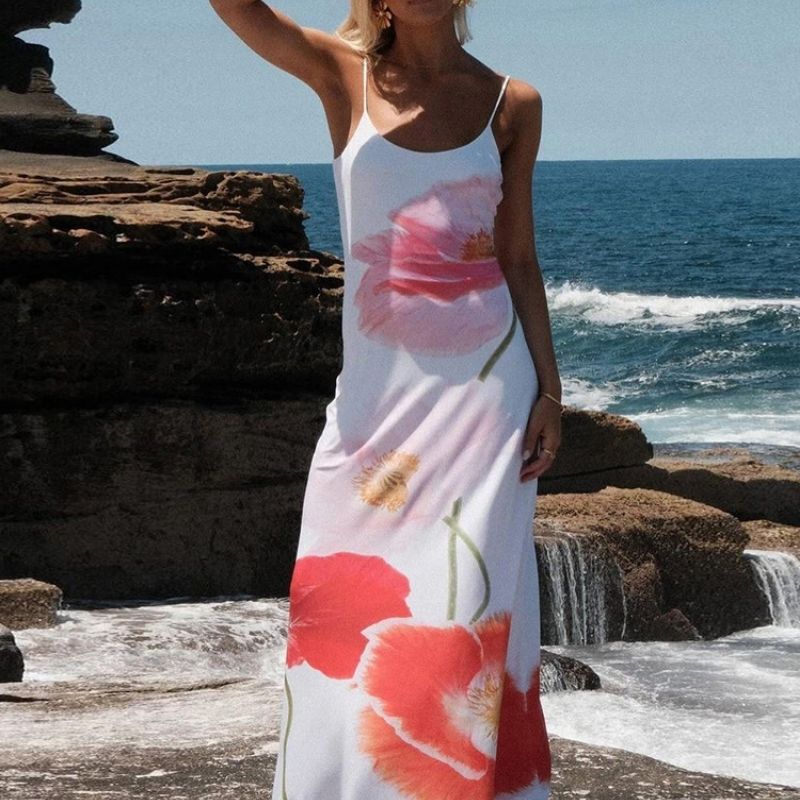 Doutzen - Spaghettibandjes Maxi-jurk