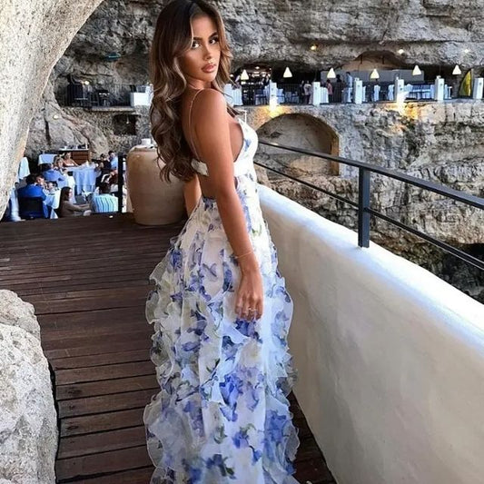 Madelon - Riemjurk Met Bloemenpatroon