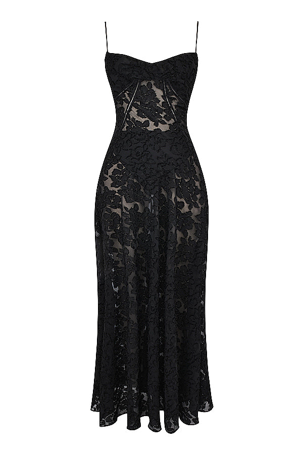 Charis - Kanten Maxi Jurk