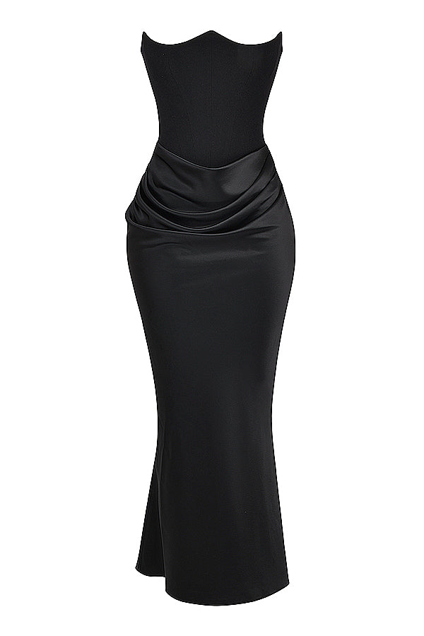Nelia - Elegante Strapless Jurk