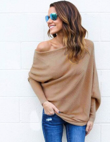 Verleidelijke Off-Shoulder Trui