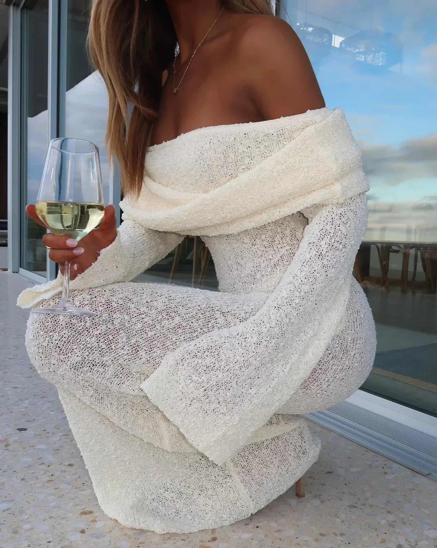 Danique - Off Shoulder Jurk