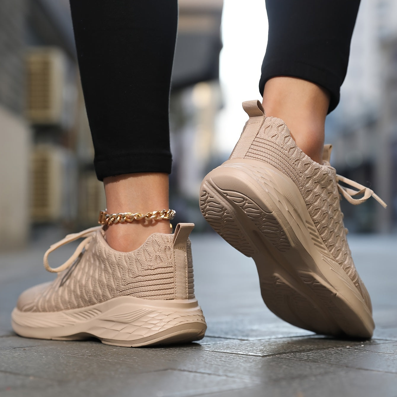 Khaki Orthopedische Sneakers - Lara