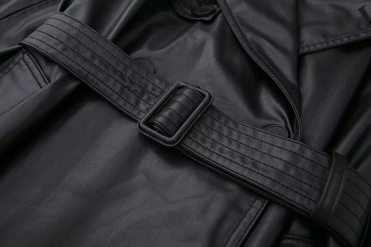 Geertrui - Trenchcoat Van Kunstleer