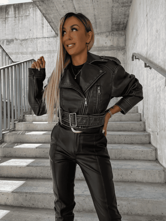 Karolien - Stijlvol Leren Jasje