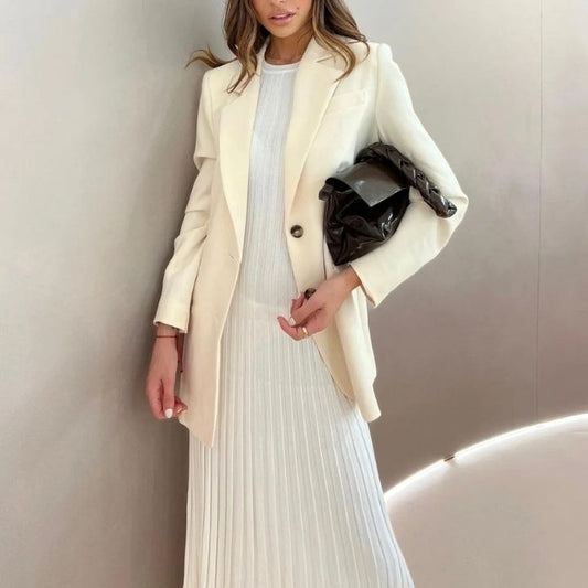 Brech - Geplooide Maxi Jurk