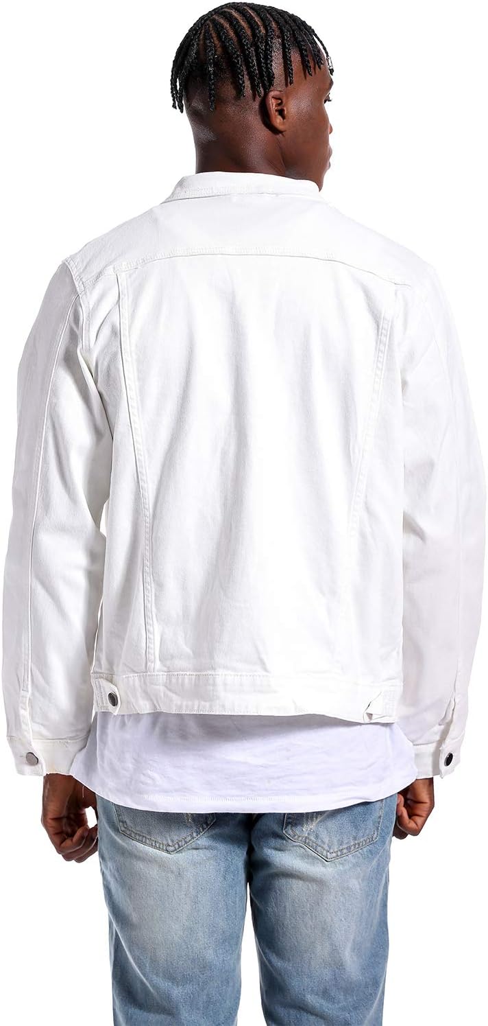 Stoere Slim-Fit Heren Spijkerjas met Scheuren