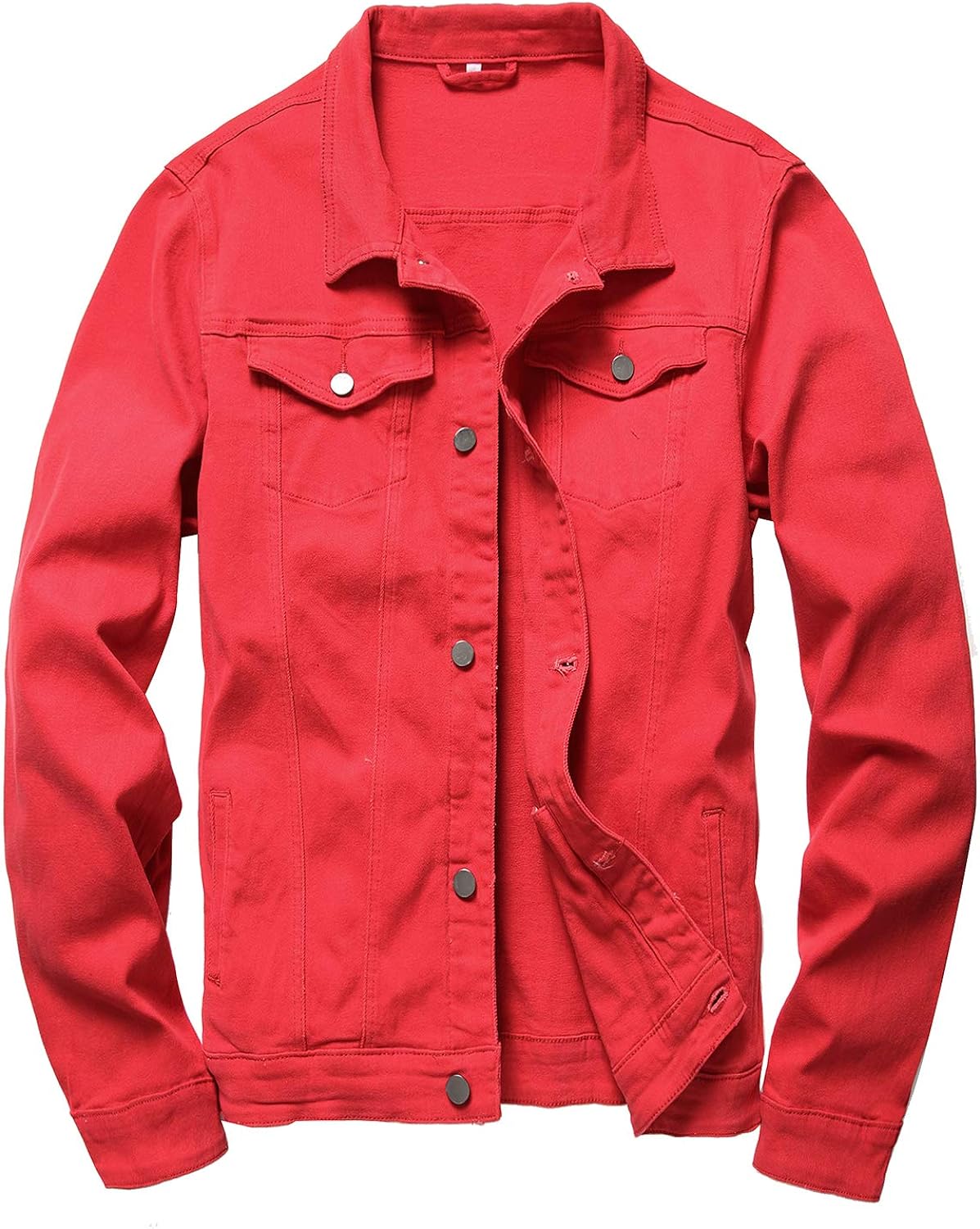 Stoere Slim-Fit Heren Spijkerjas met Scheuren