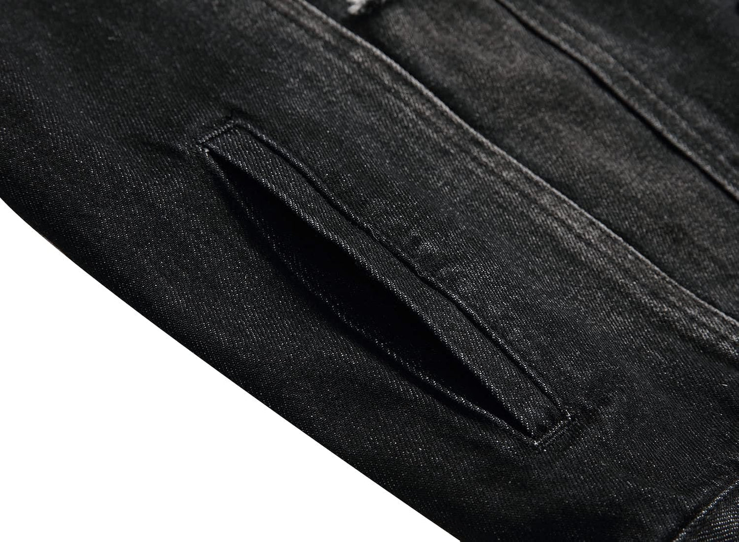 Stoere Slim-Fit Heren Spijkerjas met Scheuren