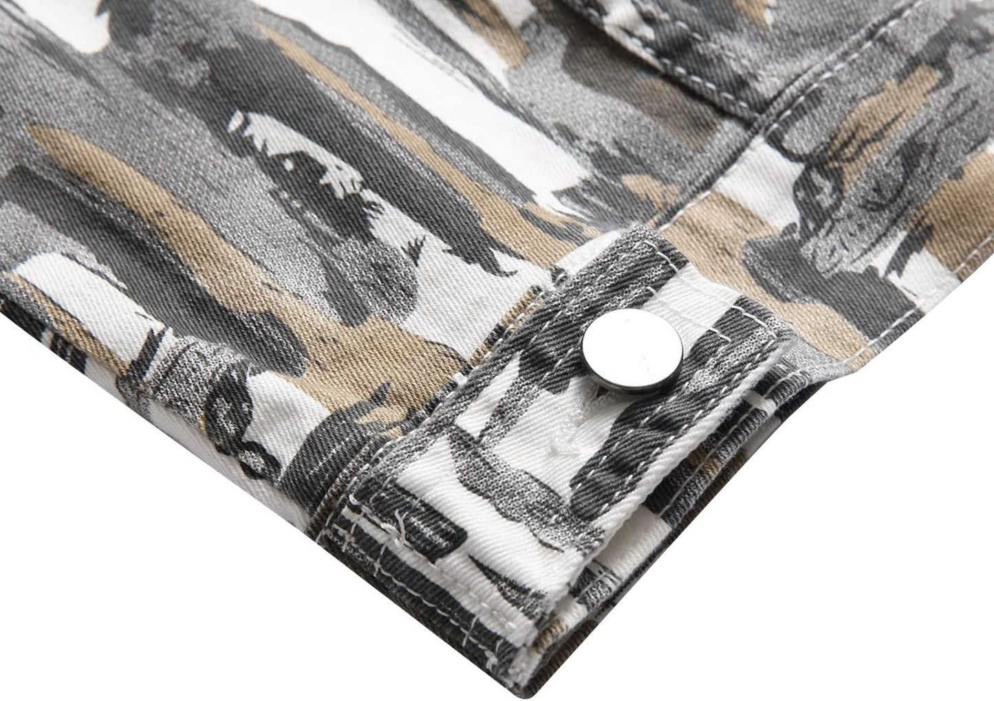 Stoere Slim-Fit Heren Spijkerjas met Scheuren