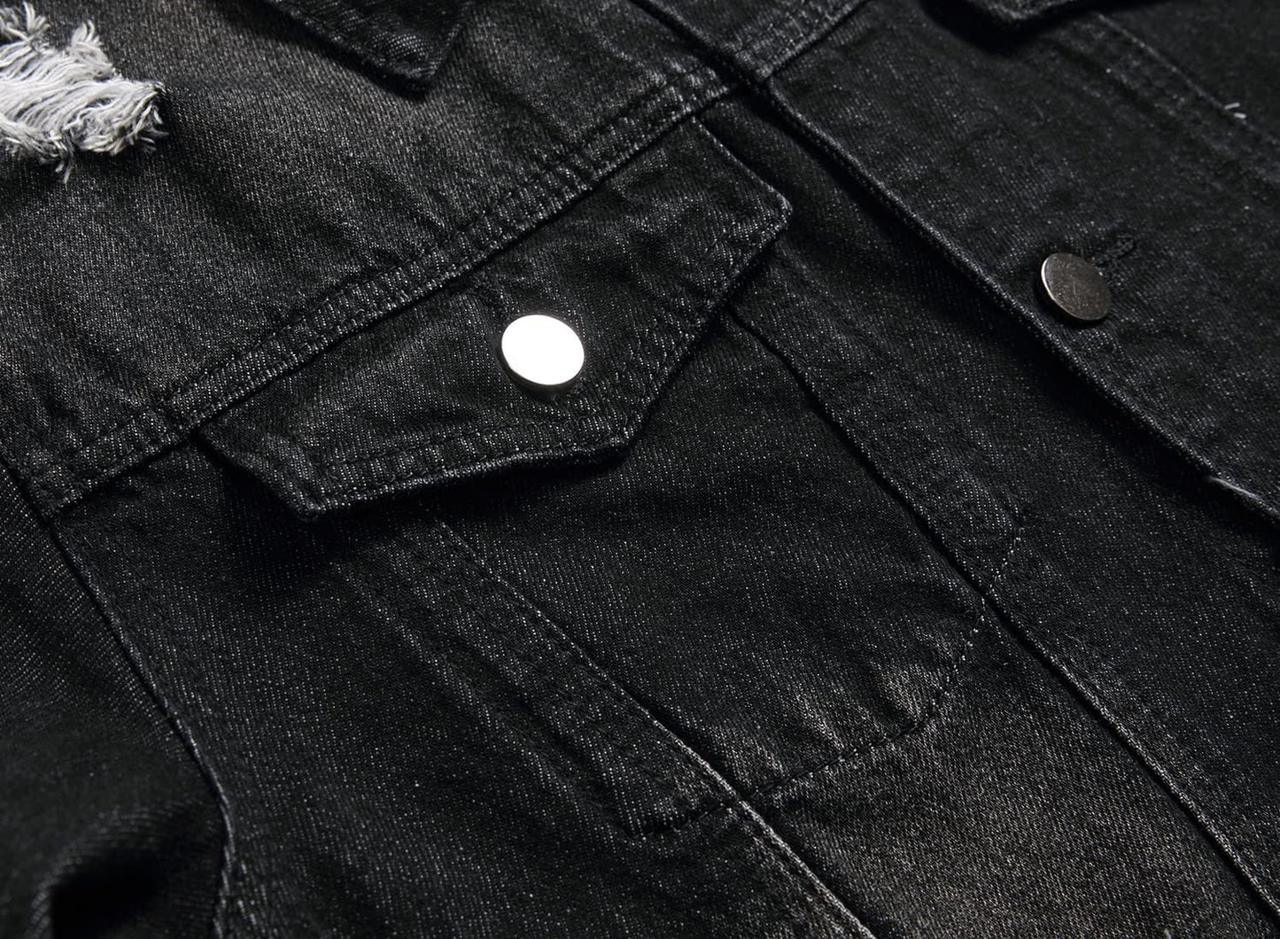 Stoere Slim-Fit Heren Spijkerjas met Scheuren