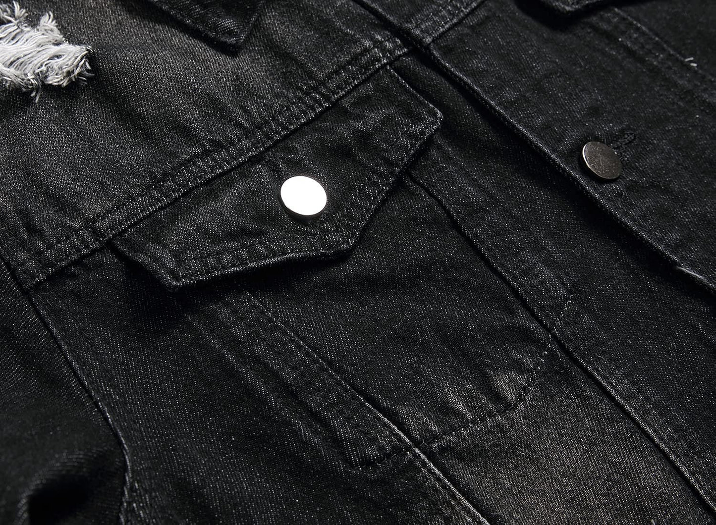 Stoere Slim-Fit Heren Spijkerjas met Scheuren
