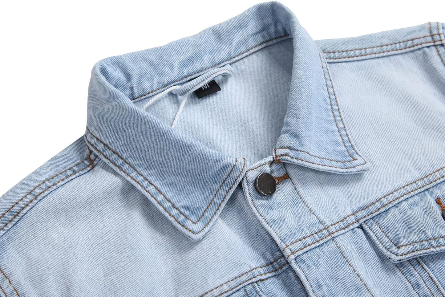 Stoere Slim-Fit Heren Spijkerjas met Scheuren