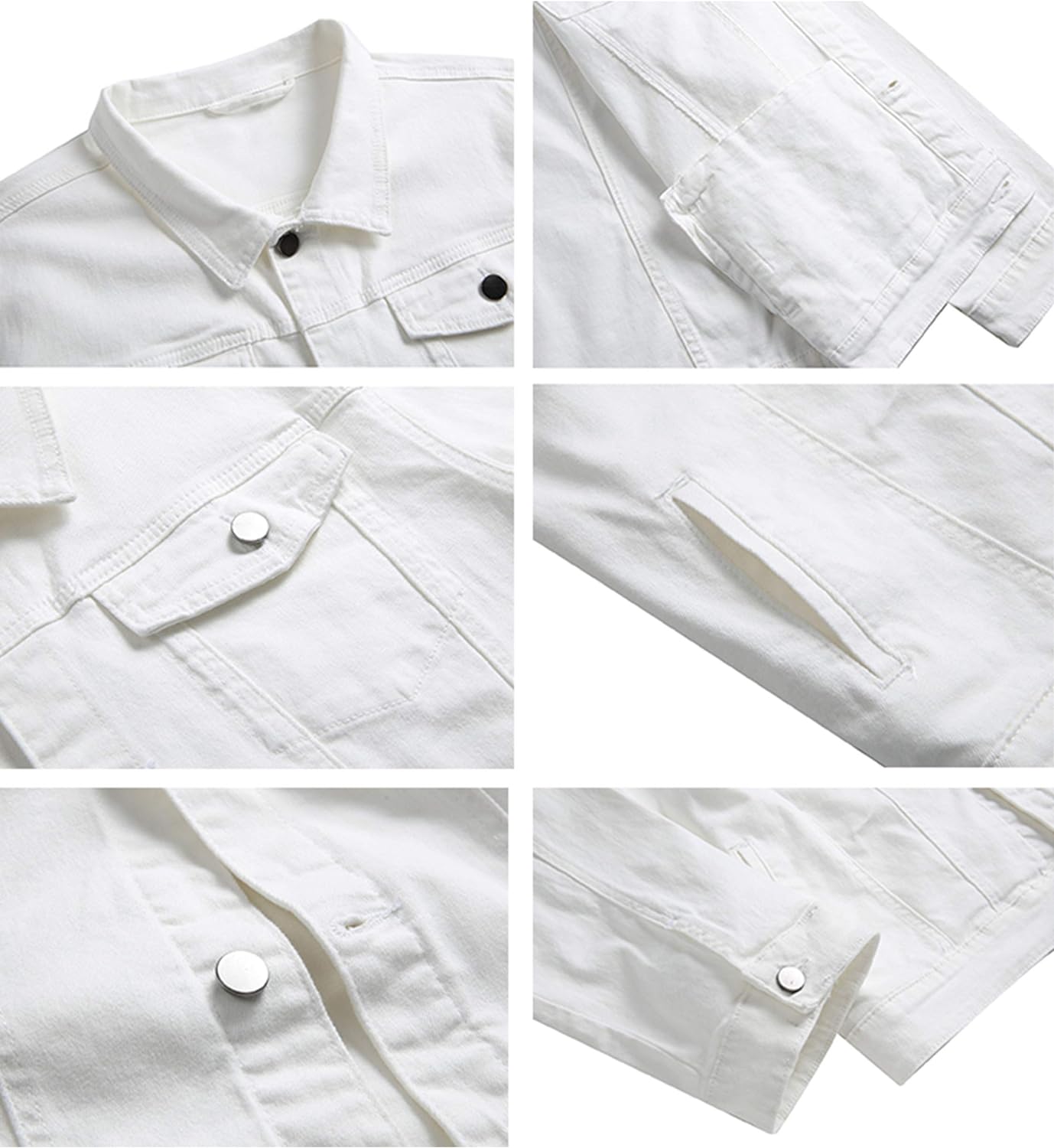 Stoere Slim-Fit Heren Spijkerjas met Scheuren
