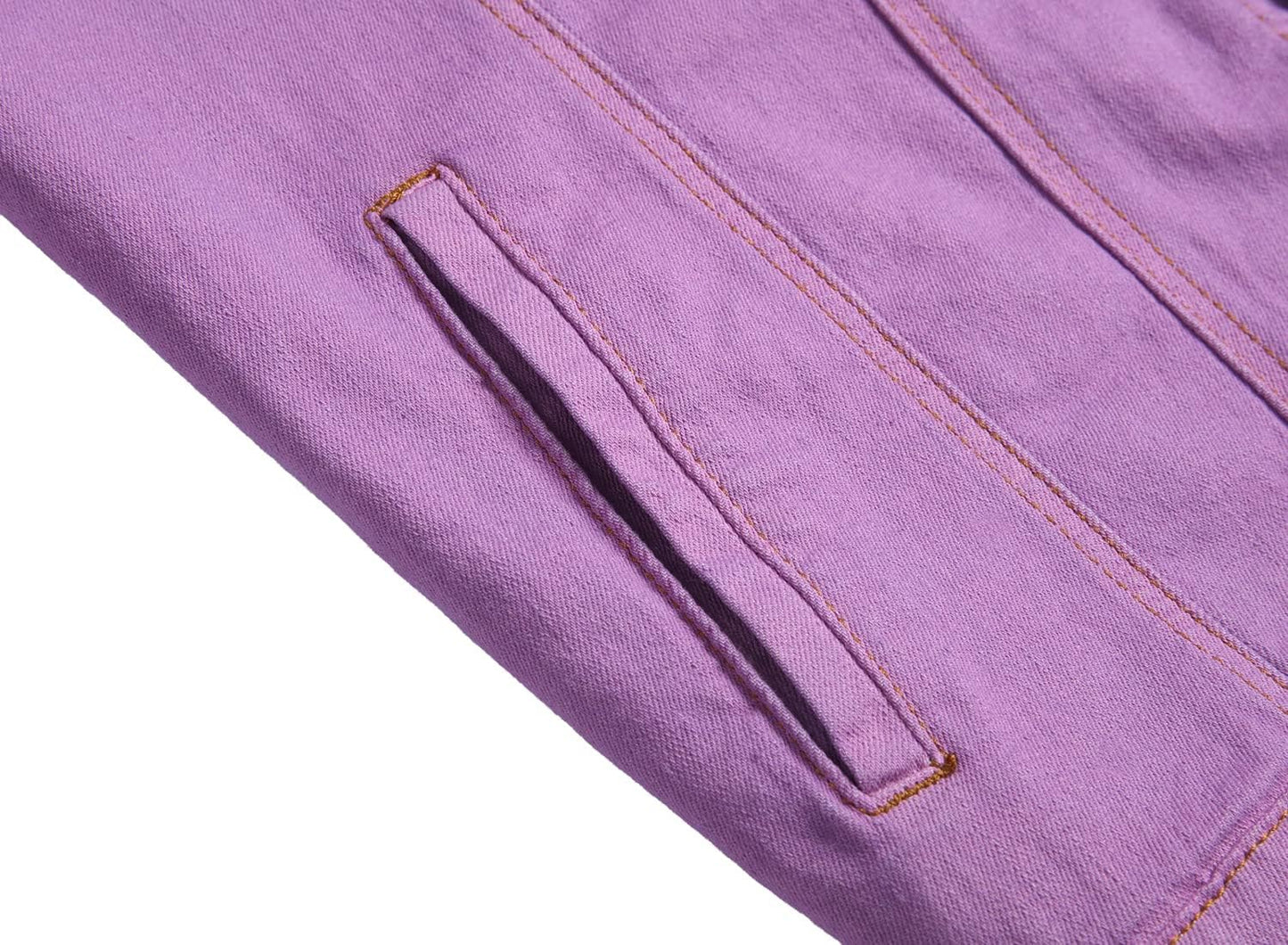Stoere Slim-Fit Heren Spijkerjas met Scheuren