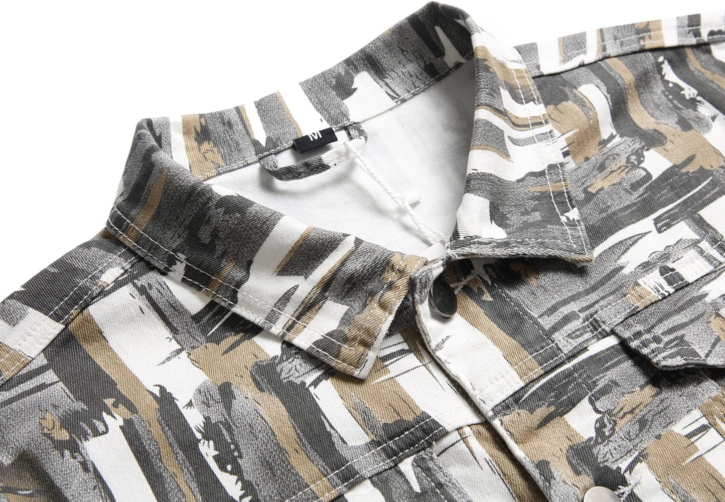 Stoere Slim-Fit Heren Spijkerjas met Scheuren