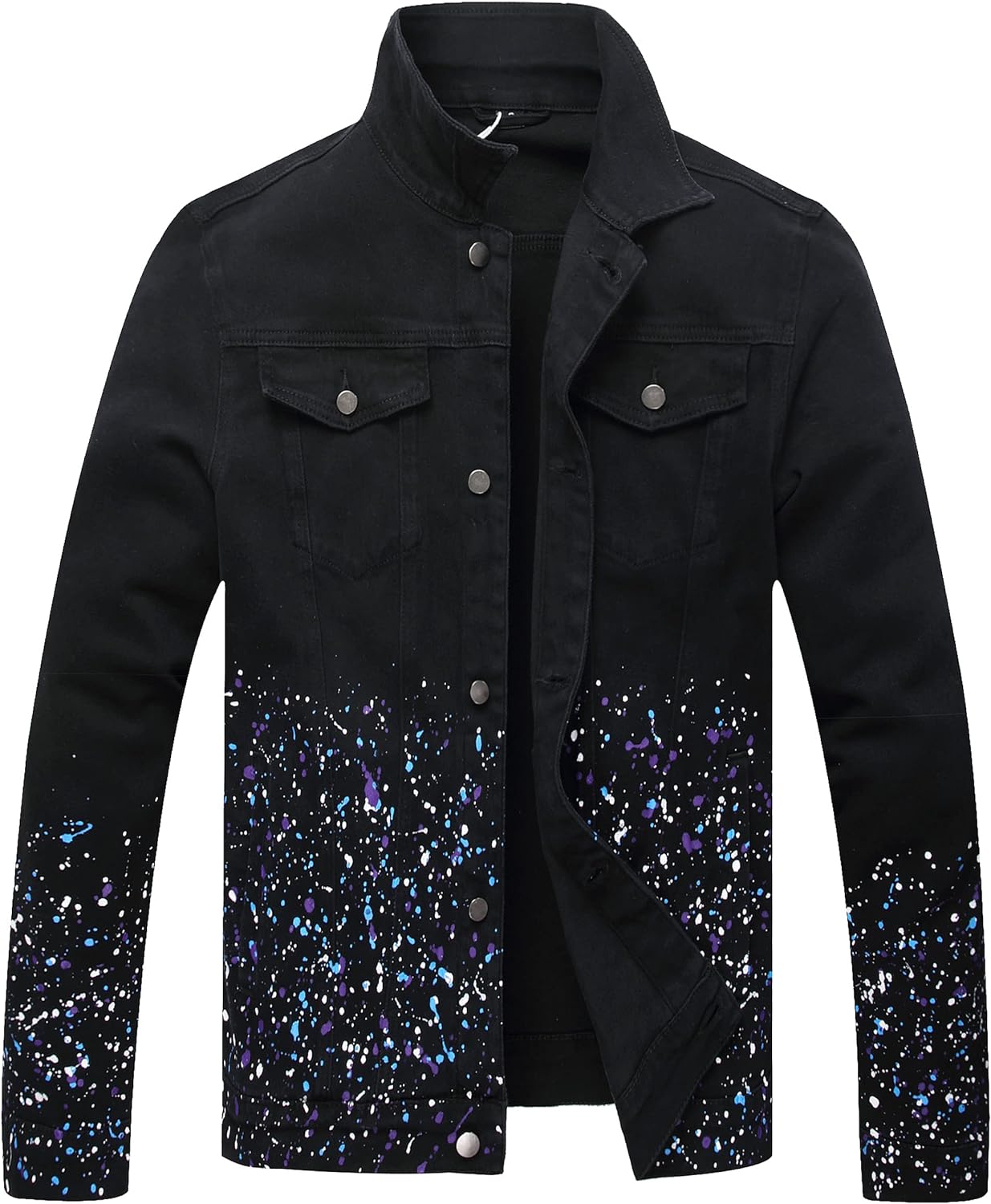 Stoere Slim-Fit Heren Spijkerjas met Scheuren