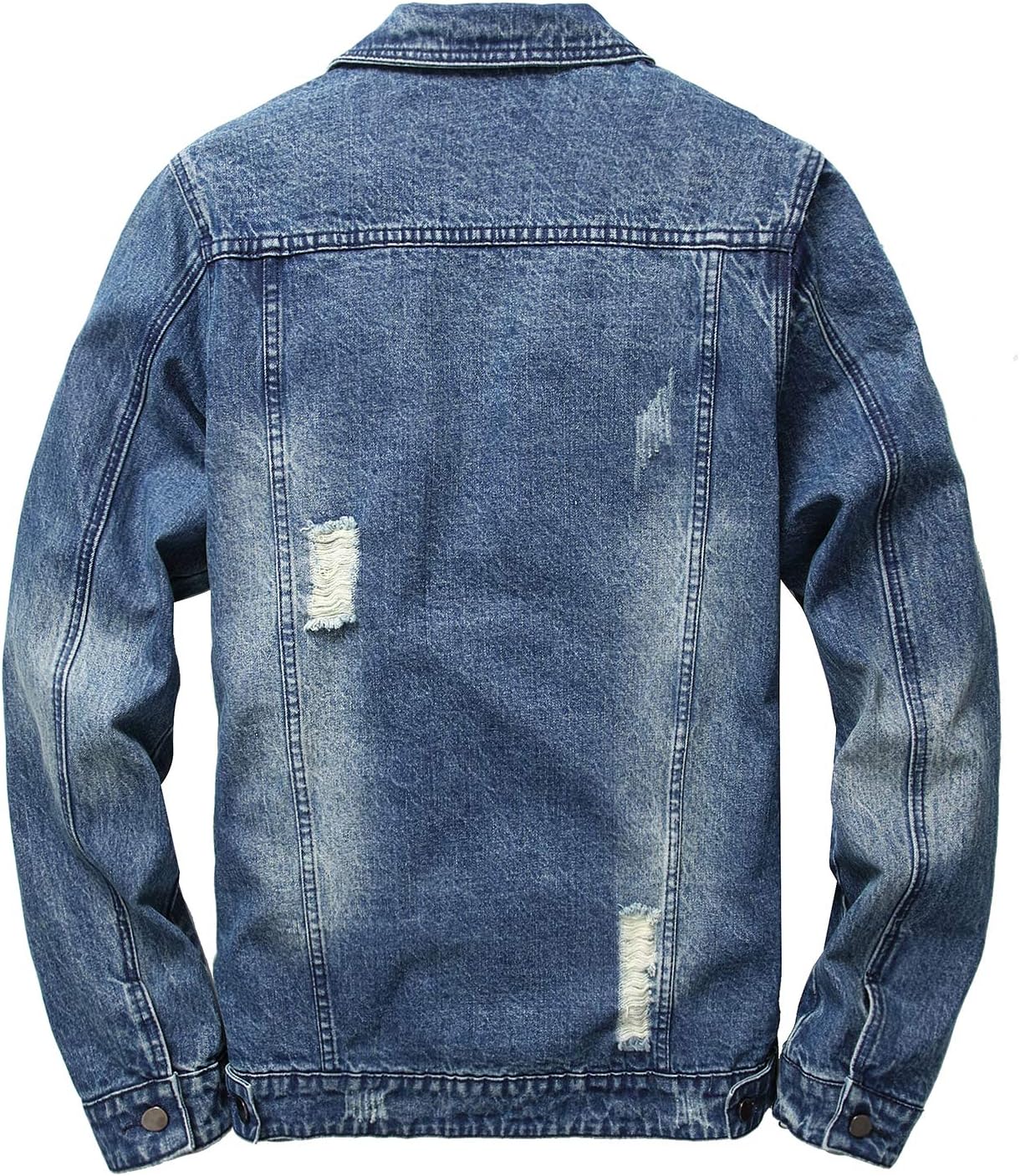 Stoere Slim-Fit Heren Spijkerjas met Scheuren
