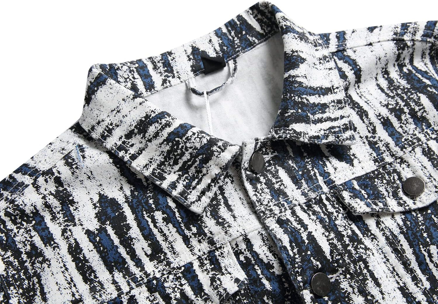 Stoere Slim-Fit Heren Spijkerjas met Scheuren