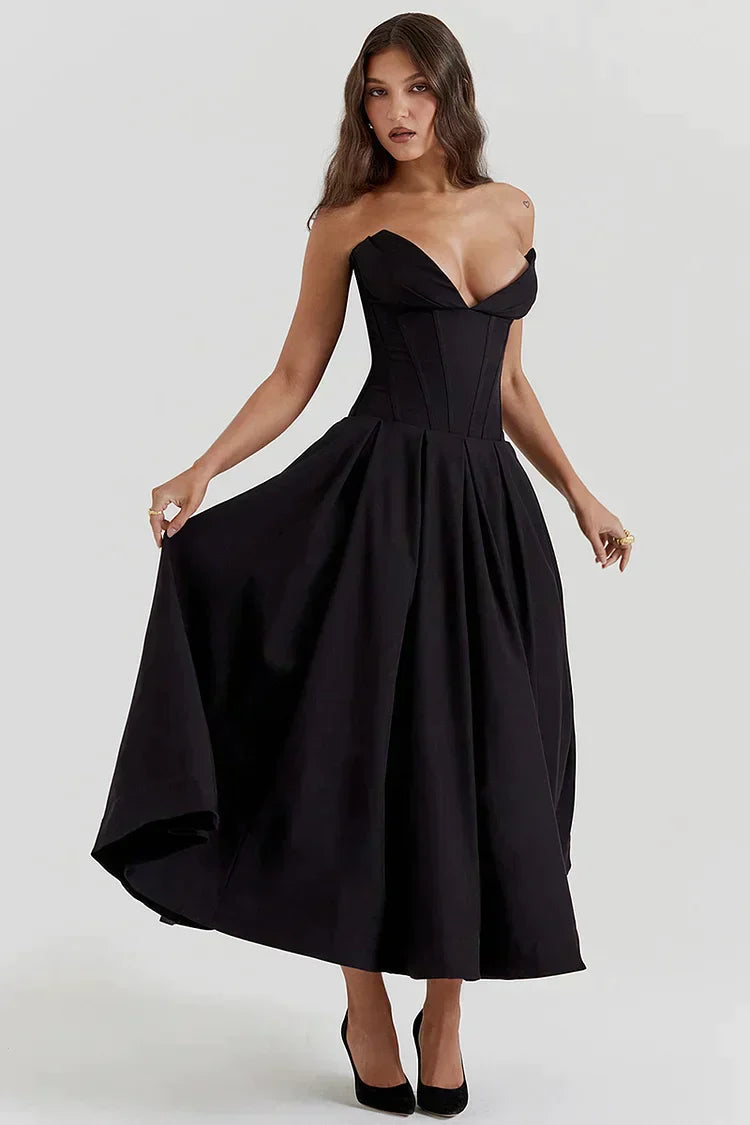 Senna - Strapless Lange Jurk