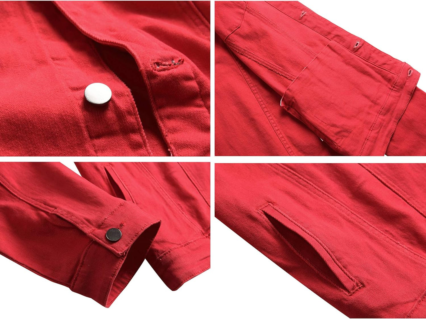 Stoere Slim-Fit Heren Spijkerjas met Scheuren