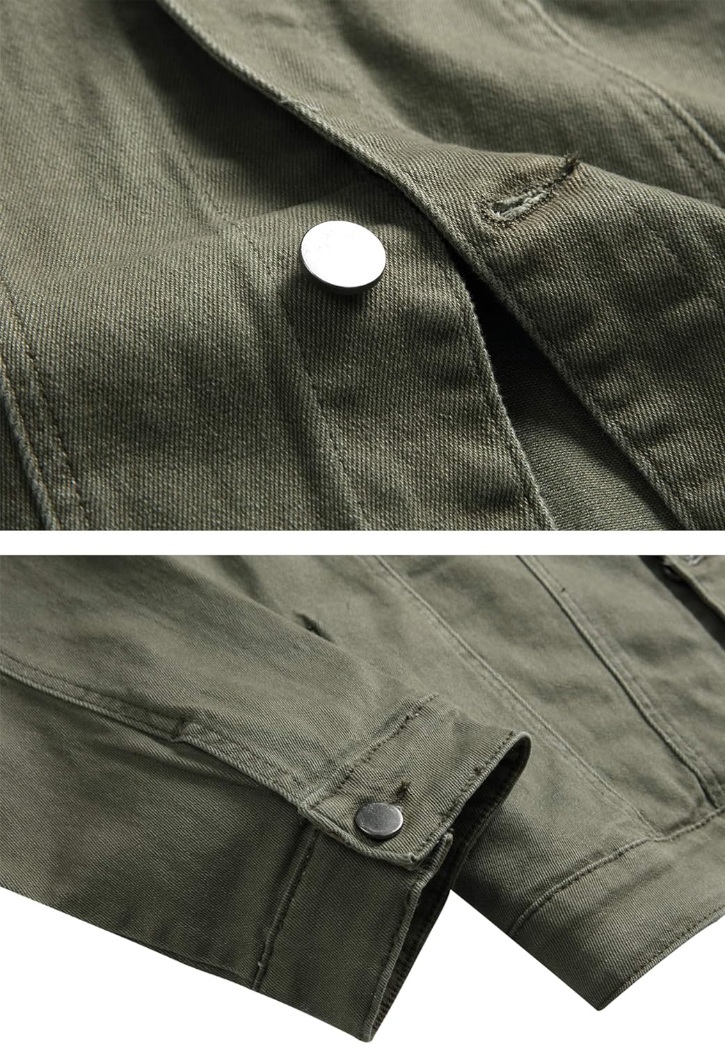 Stoere Slim-Fit Heren Spijkerjas met Scheuren
