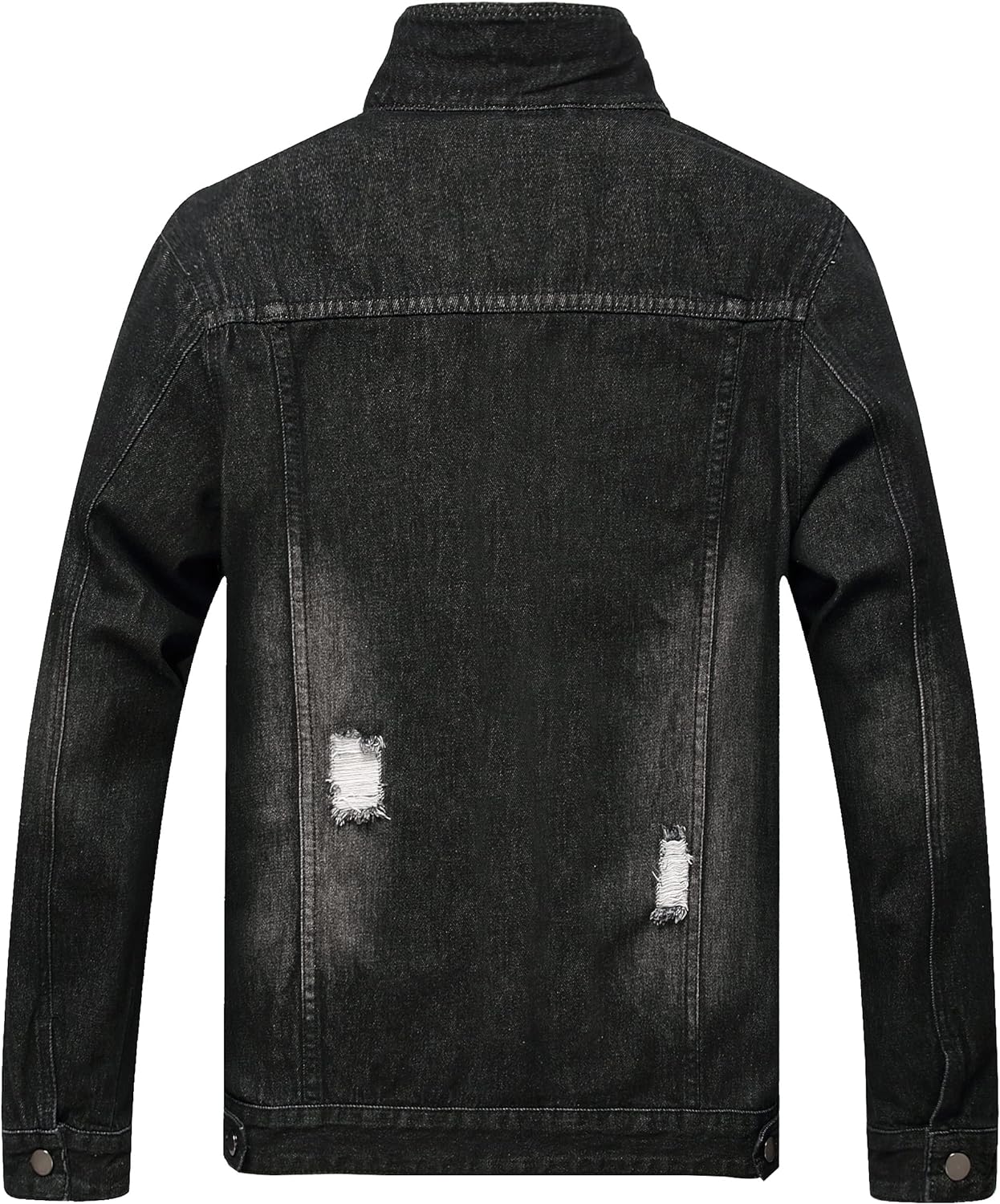 Stoere Slim-Fit Heren Spijkerjas met Scheuren