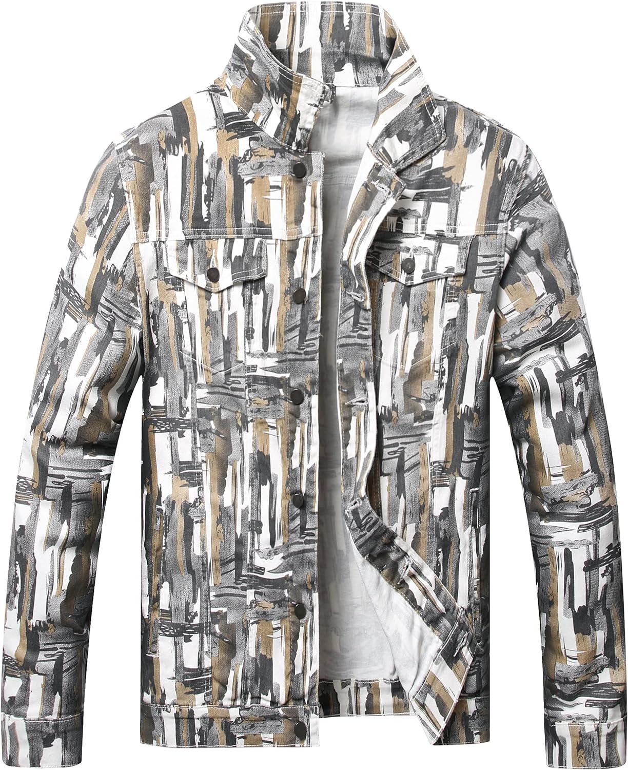 Stoere Slim-Fit Heren Spijkerjas met Scheuren