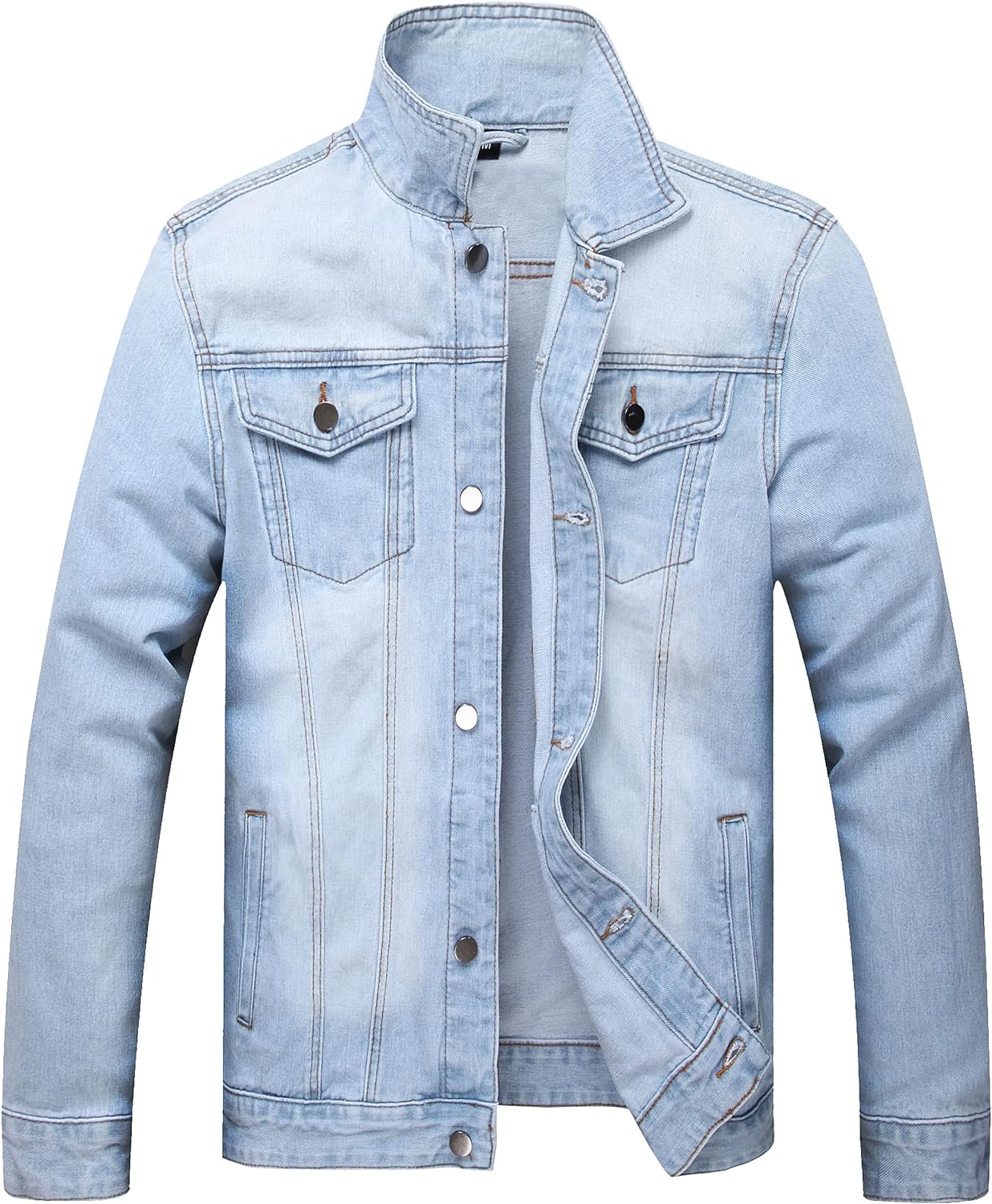 Stoere Slim-Fit Heren Spijkerjas met Scheuren