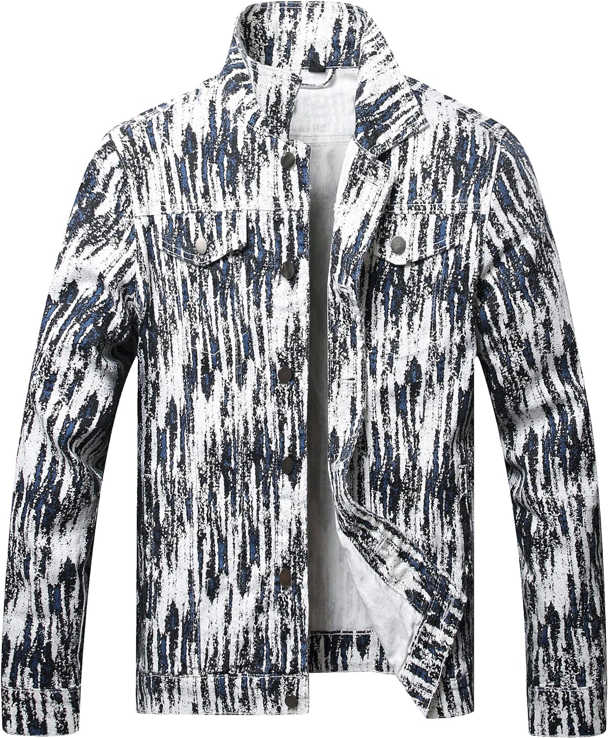 Stoere Slim-Fit Heren Spijkerjas met Scheuren