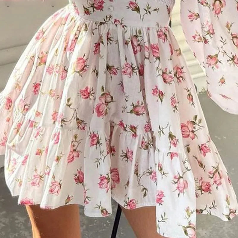 Annelot - Elegante Bloemenprint Zomerjurk