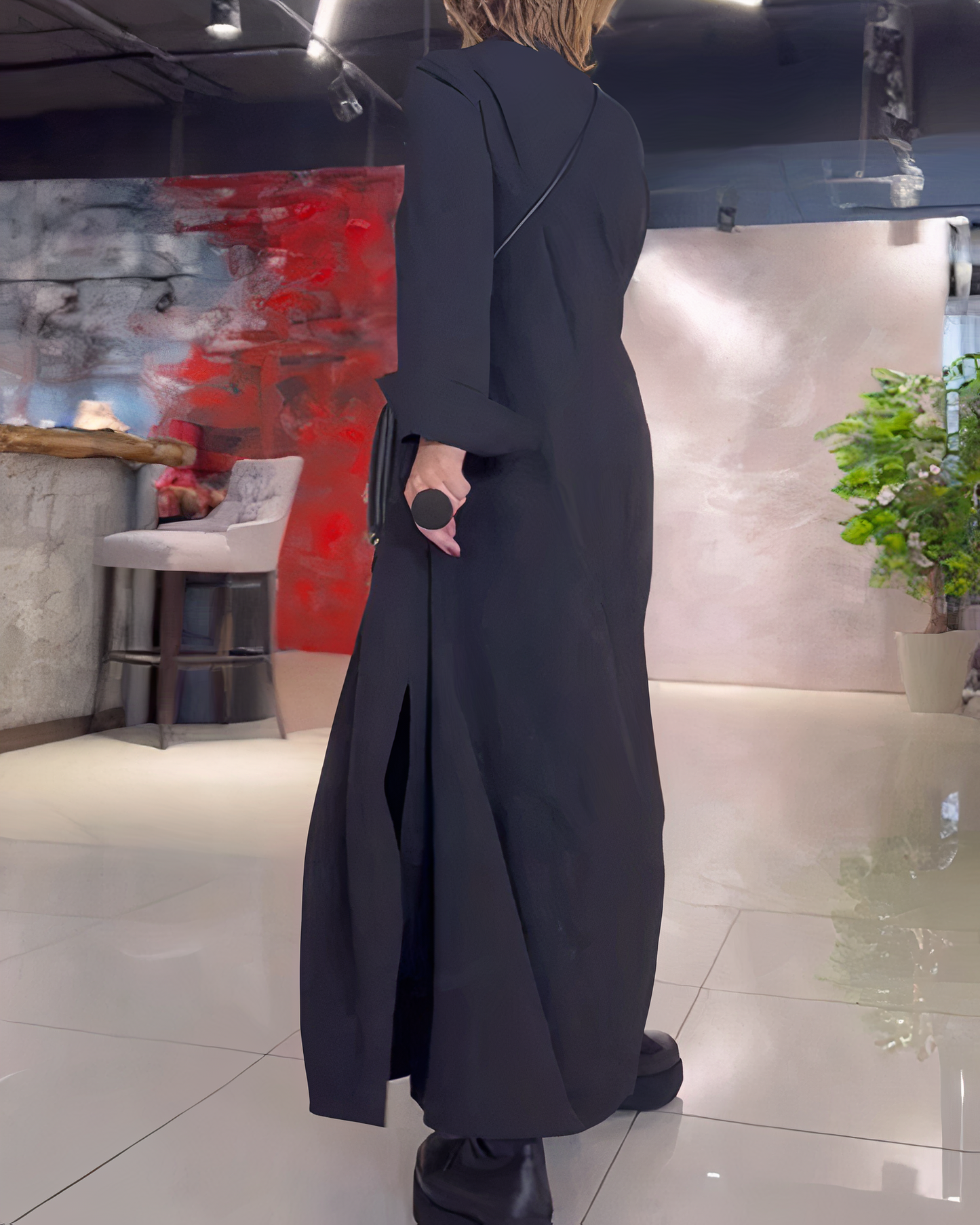 Ivanka - Lange Mouwen Maxi-jurk