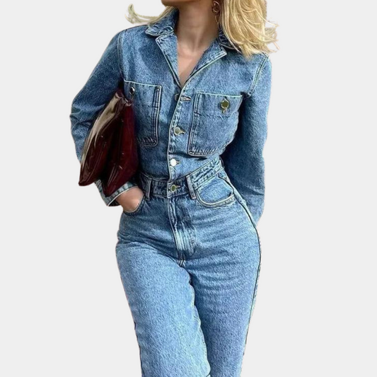 Yara - Stijlvolle Denim Jumpsuit