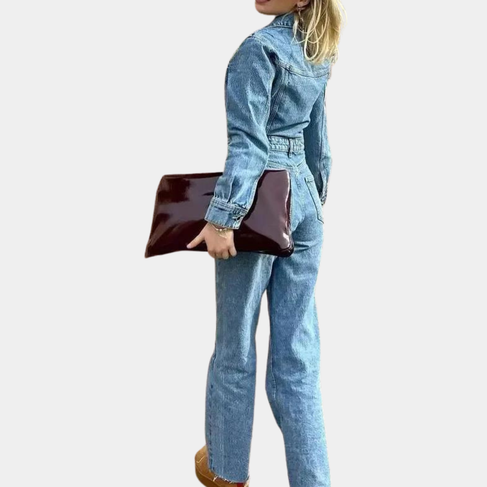 Yara - Stijlvolle Denim Jumpsuit