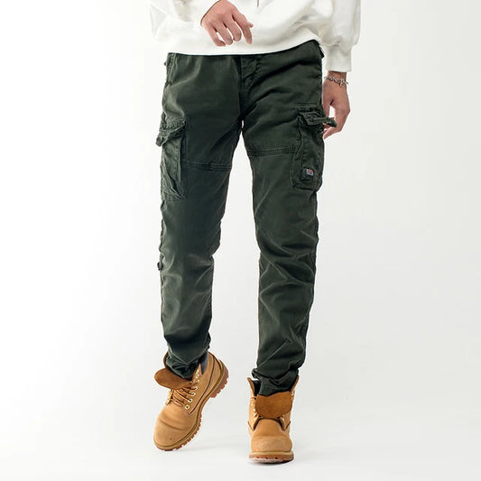 Kimo - Armygroene Tactische Cargobroek