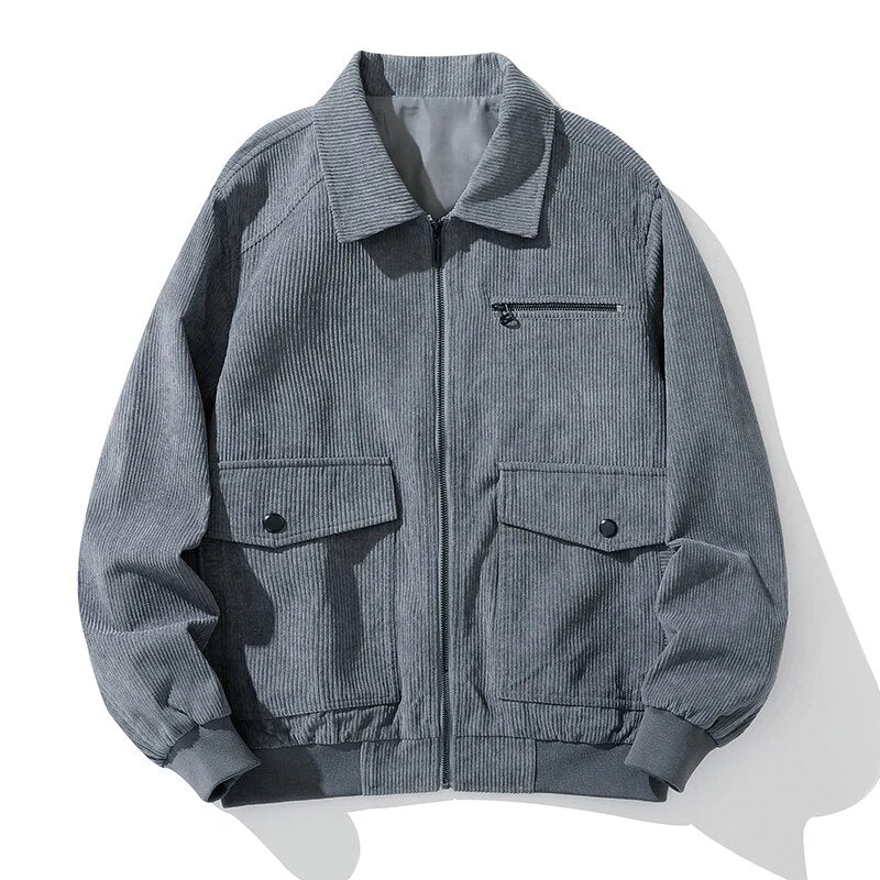 Chique Essentials: Strakke Rits Corduroy Jas