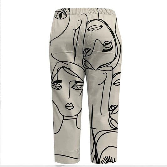 Quirine - Comfortabele Gedrukte Broek