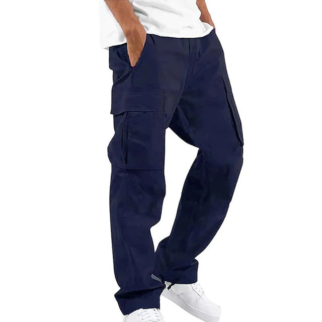 Arnie - Grijze Casual Rechte Cargobroek