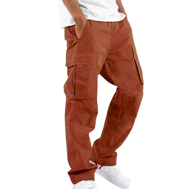 Arnie - Grijze Casual Rechte Cargobroek