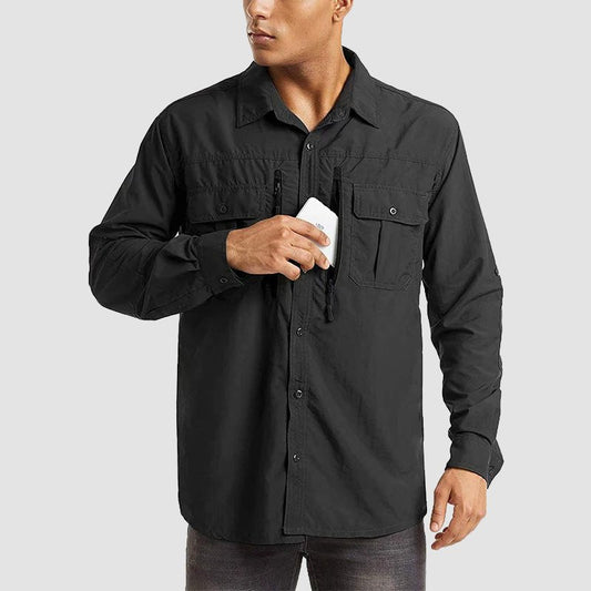 Elite Heren Tactisch Shirt: Snel Droog, UV-Bescherming & Ademend