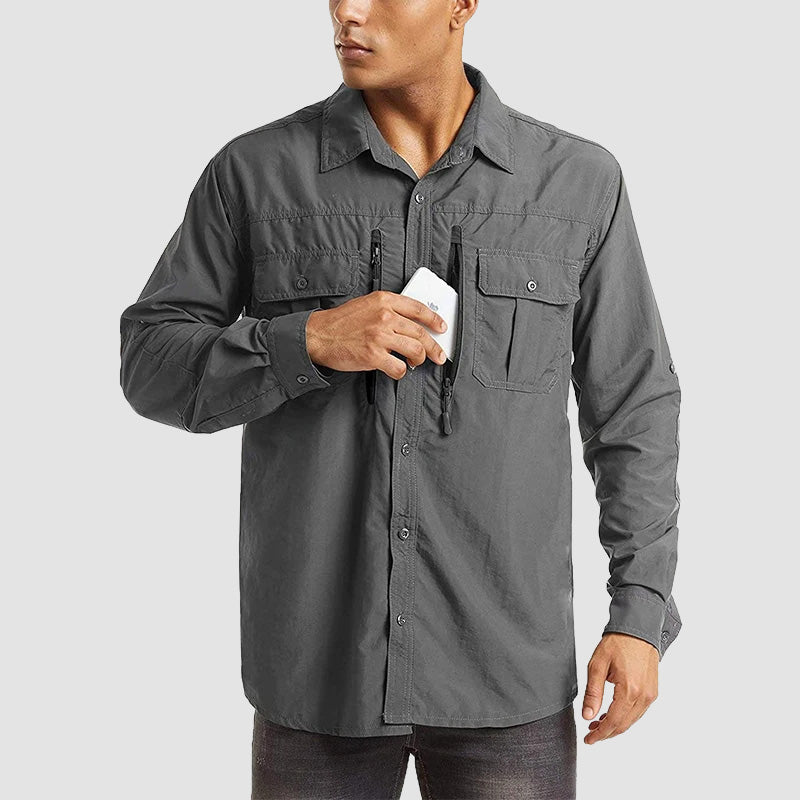 Elite Heren Tactisch Shirt: Snel Droog, UV-Bescherming & Ademend