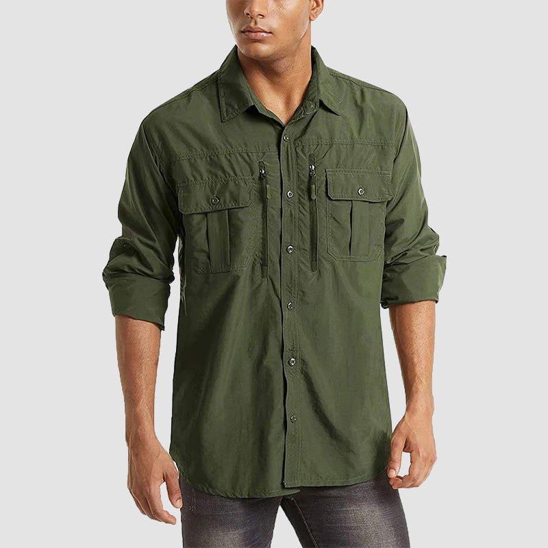 Elite Heren Tactisch Shirt: Snel Droog, UV-Bescherming & Ademend