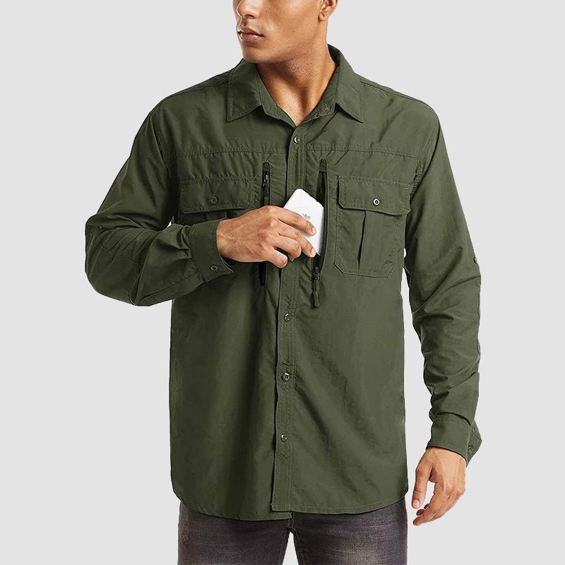 Elite Heren Tactisch Shirt: Snel Droog, UV-Bescherming & Ademend
