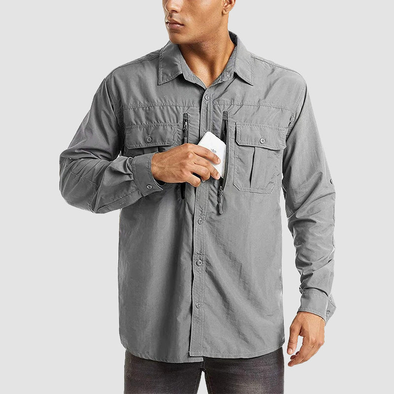 Elite Heren Tactisch Shirt: Snel Droog, UV-Bescherming & Ademend