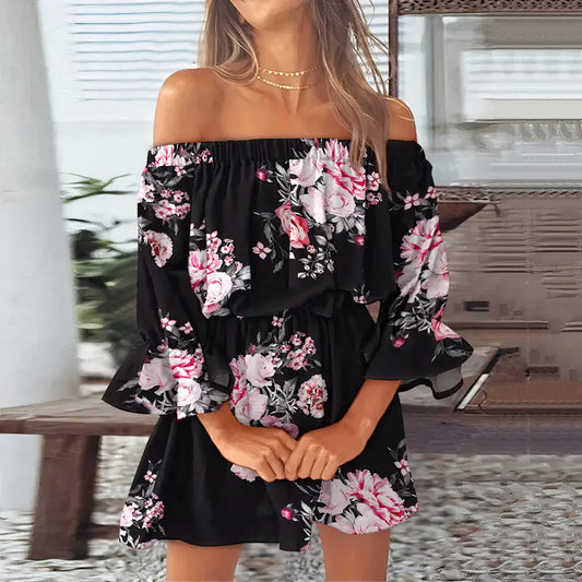 Ilonka - Elegante off-shoulder jurk