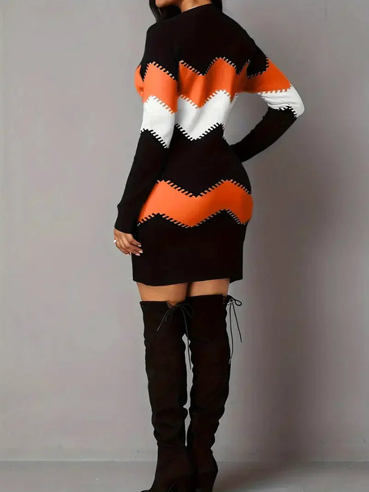 Florieke - Gebreide Mini Jurk