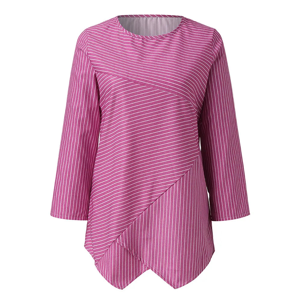 Blauw Gestreept Langarmshirt - Isa