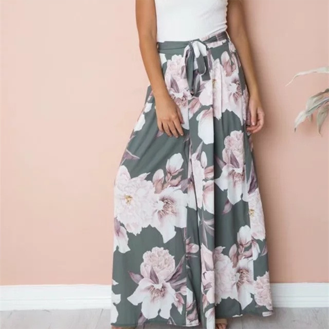 Christy - Losse Gebloemde Broek