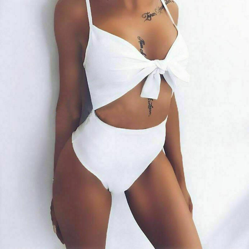 Sophie's Zwarte Sexy Monokini met Bandjes en Push-up