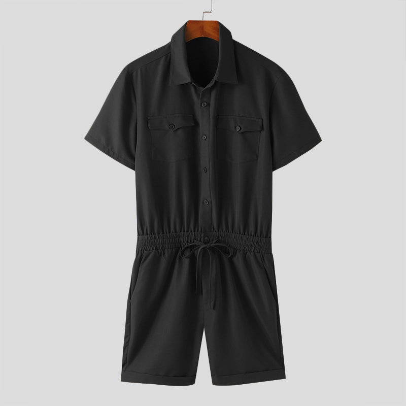 Groene Button-Down Romper Set - Liv